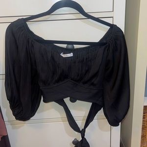 Black Tie Blouse
